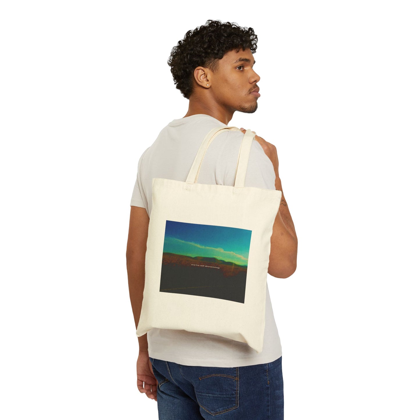 "dreaming" cotton tote bag